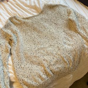 Open back knitted sweater